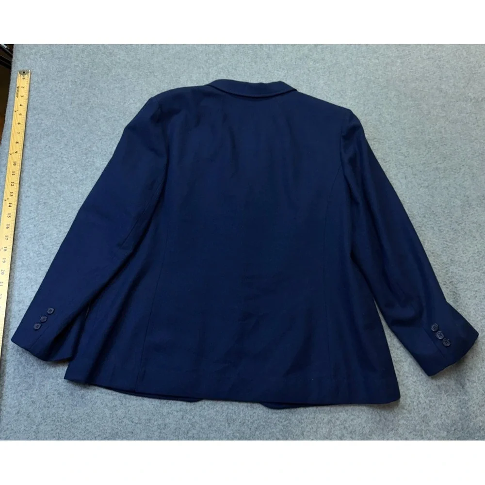 Pendleton Womens Vintage‎ Blazer Tailored Navy Virgin Wool 42 Chest Lined USA XL